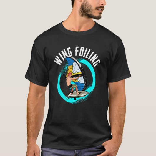 Wing Surfing Wind Surf Surfer Wind Ocean Wind Sur T-shirt (Voorkant)