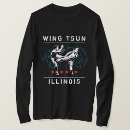 Wing Tsun Illinois - horizontale lijn T-shirt