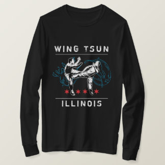 Wing Tsun Illinois - horizontale lijn T-shirt