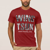 Wing Tsun Illinois Red T-shirt met stripboek invul (Voorkant)