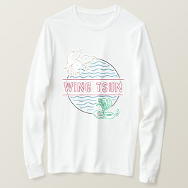 Wing Tsun Long Sleeve White T-shirt