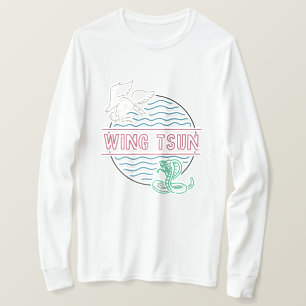 Wing Tsun Long Sleeve White T-shirt