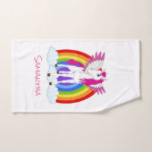 Wing Unicorn Party Rainbow Bad Handdoek (Handdoek)