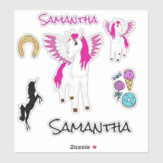 Wing Unicorn thema Sticker