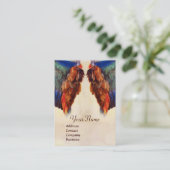 WING VAN EEN ROLLER OP ANTIEK PARCHMENTMonogram Visitekaartje (Staand voorkant)