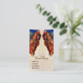 WING VAN EEN ROLLER OP ANTIEK PARCHMENTMonogram Visitekaartje (Staand voorkant)