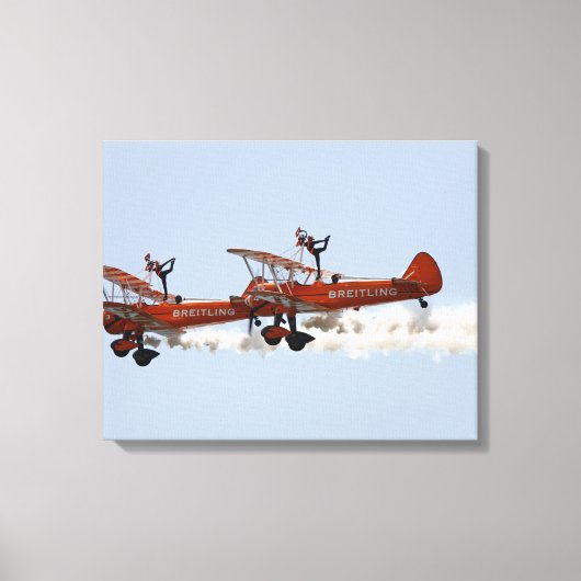 Wing Walkers aerobatic display team Canvas Afdruk (Voorkant)