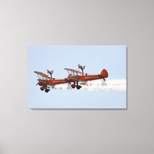 Wing Walkers aerobatic display team Canvas Afdruk (Voorkant)