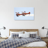 Wing Walkers aerobatic display team Canvas Afdruk (Insitu (Slaapkamer))