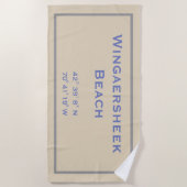 Wingaersheek Beach lengitude/Latitude Beach Towel Strandlaken (Voorkant)