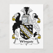 Wingate Family Crest Briefkaart (Voorkant)