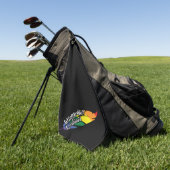 Wingaydium Lesbiosa – Grappige LGBTQ+ magische woo Golfhanddoek (Groen)