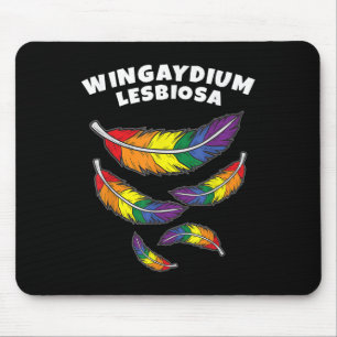 Wingaydium Lesbiosa _ Lgbtq Steun Voor Homoseksuel Muismat