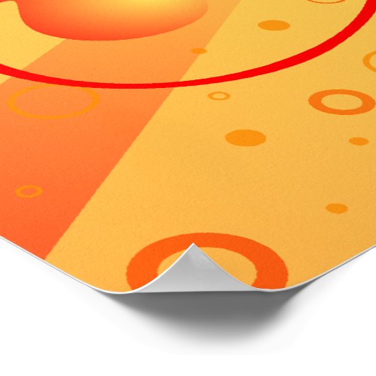 Wingd Flaming Heart Poster (Hoek)