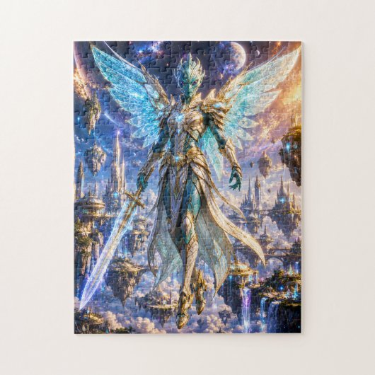 Winged Alien Warrior Puzzle Legpuzzel (Verticaal)