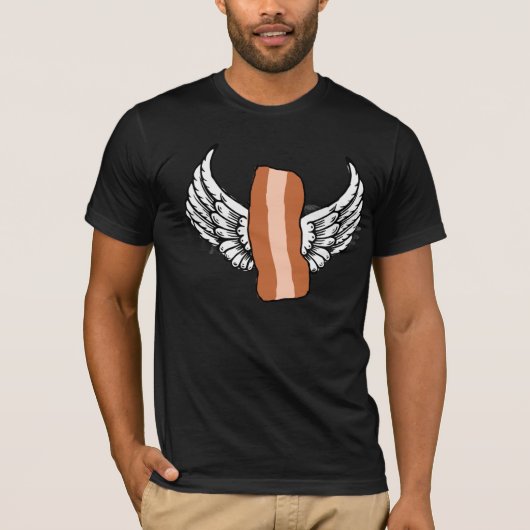Winged Bacon-Shirt T-shirt (Voorkant)