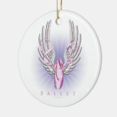 Winged ballet (Dance) Keramisch Ornament (Links)