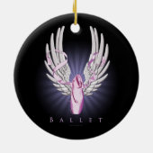 Winged ballet (Dance) Keramisch Ornament (Achterkant)