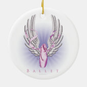 Winged ballet (Dance) Keramisch Ornament (Achterkant)