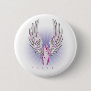 Winged ballet (Dance) Ronde Button 5,7 Cm