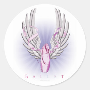 Winged ballet (Dance) Ronde Sticker