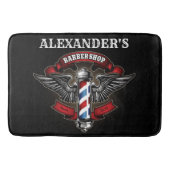 Winged Barber Pole personaliseren Badmat (Voorkant)