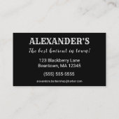 Winged Barber Pole personaliseren Visitekaartje (Achterkant)