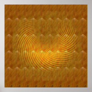 Winged bladeren #4 poster