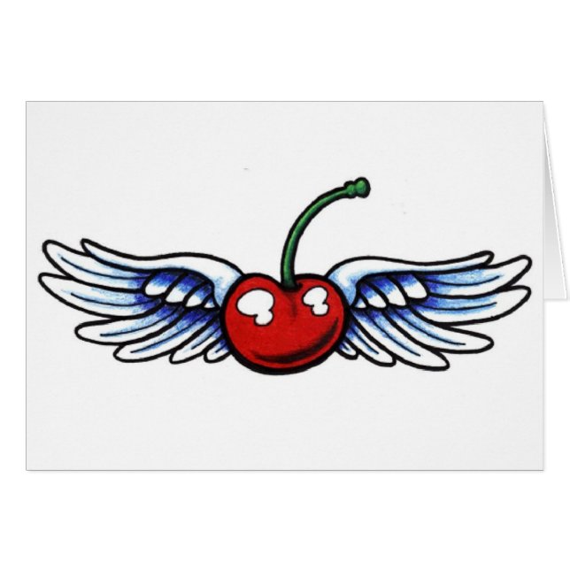 Winged Cherry-kaarten (Voorkant Horizontaal)