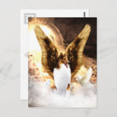 Winged Collie Angel in Dog's Heaven Briefkaart (Voorkant / Achterkant)