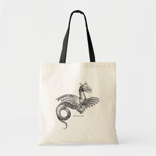 Winged draak van Historiæ Serpentum et Draconum Tote Bag (Voorkant)