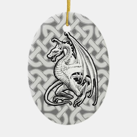 Winged Dragon Keramisch Ornament (Voorkant)
