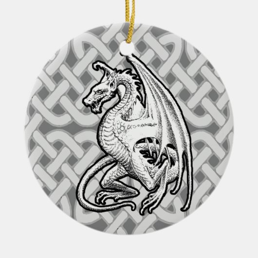 Winged Dragon Keramisch Ornament (Voorkant)