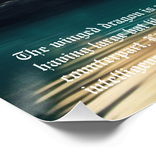 Winged Dragon Perfect Poster (Hoek)