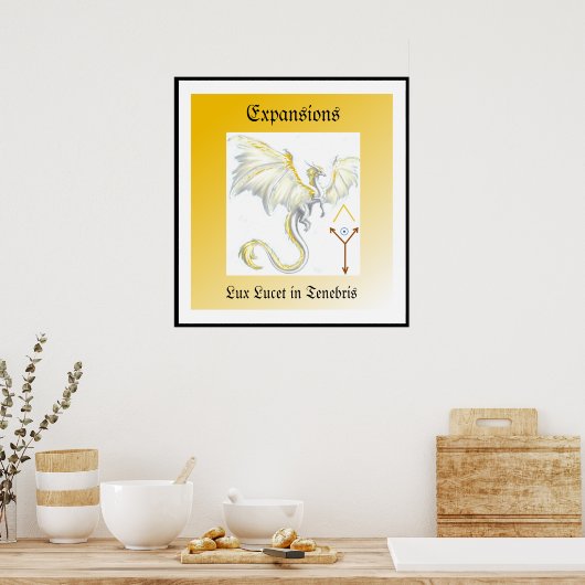 Winged dragon Poster (Keuken)