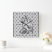 Winged Dragon Vierkante Klok (Huis)