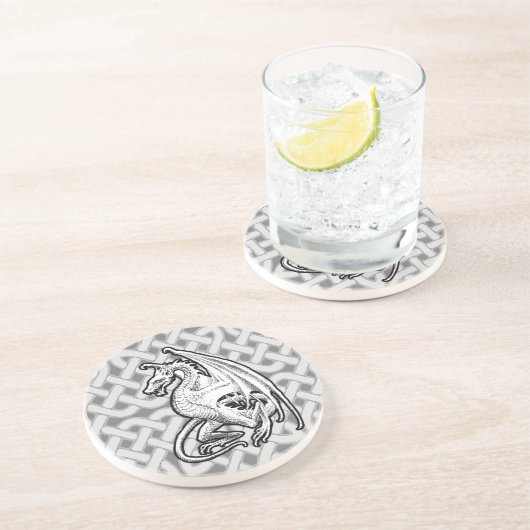 Winged Dragon Zandsteen Onderzetter (Zijkant)