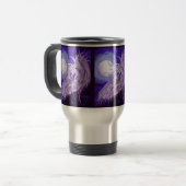 Winged eenhoorn voor Moon Travel Mug Reisbeker (Voorkant links)