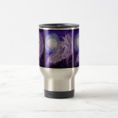 Winged eenhoorn voor Moon Travel Mug Reisbeker (Center)