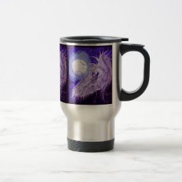 Winged eenhoorn voor Moon Travel Mug Reisbeker