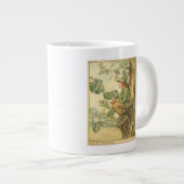 Winged Elm Fairy Zitten in een boom Grote Koffiekop (Voorkant rechts)