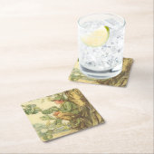 Winged Elm Fairy Zitten in een boom Kartonnen Onderzetters (Insitu)