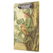 Winged Elm Fairy Zitten in een boom Klembord (Links)