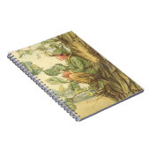 Winged Elm Fairy Zitten in een boom Notitieboek (Rechterzijde)