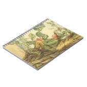 Winged Elm Fairy Zitten in een boom Notitieboek (Linkerzijde)