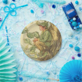 Winged Elm Fairy Zitten in een boom Papieren Bordje (Feest)