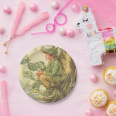 Winged Elm Fairy Zitten in een boom Papieren Bordje (Feest)