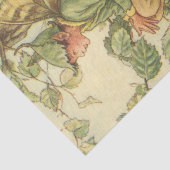 Winged Elm Fairy Zitten in een boom Tissuepapier (Detail)