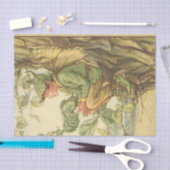 Winged Elm Fairy Zitten in een boom Tissuepapier (Craft)