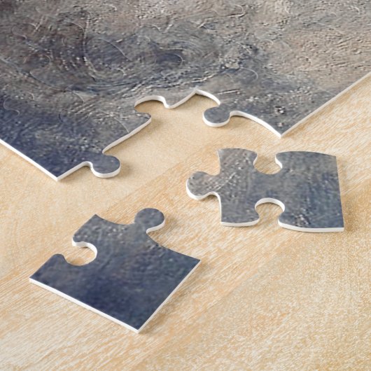 Winged engel slaapt droomend op wolken legpuzzel (Zijkant)